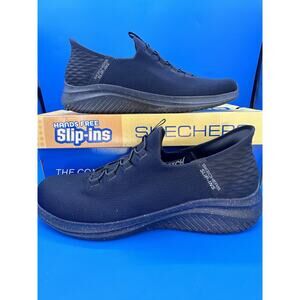 Skechers Men's Slip Ins Ultra Flex 3.0 Right Away Shoes Blk Wide Size:12